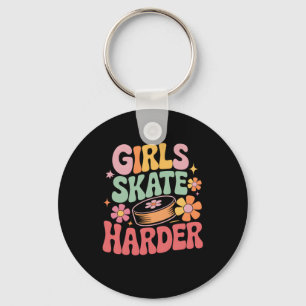 Llavero Amor Groovy Hockey Amante del Hockey sobre Hielo (