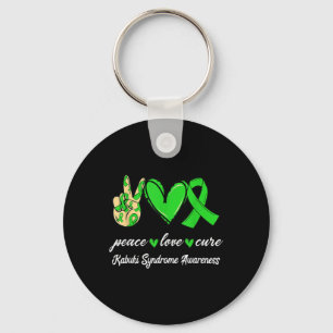 Llavero Amor Hopie Greens Ribbon Conciencia del Síndrome d