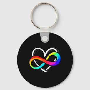 Llavero Amor Infinity Heart Puzzle Piece Amo Autismo Consc