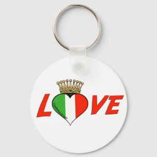 Llavero Amor italiano coronado