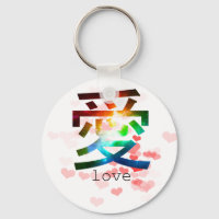 Amor japonés palabra colorida katakana japón
