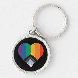 Llavero Amor LGBT+orgullo. Bandera del arco iris Keychain