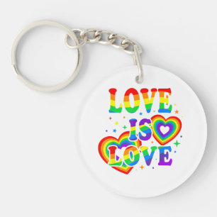 Llavero Amor LGBTQ es Amor Orgullo Gay Bandera de Arcoíris