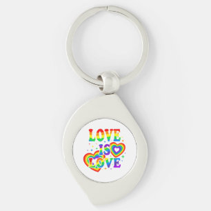 Llavero Amor LGBTQ es Amor Orgullo Gay Bandera de Arcoíris