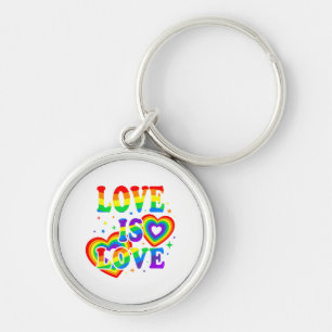 Llavero Amor LGBTQ es Amor Orgullo Gay Bandera del Arcoíri