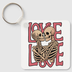 Llavero Amor más allá del tiempo - Skeleton Abrazo arte