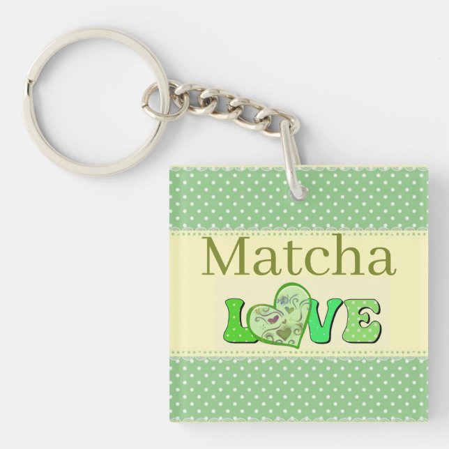 Llavero Amor Matcha (Frente)