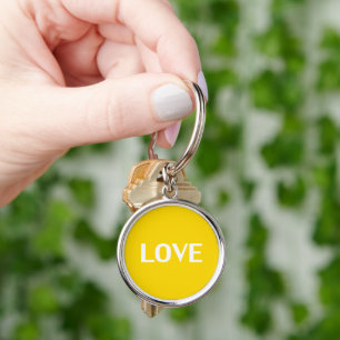 Llavero Amor - naranja ligero, cadena de claves minimalist