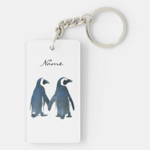 Llavero Amor pájaros Pingüino Pareja Thunder_Cove