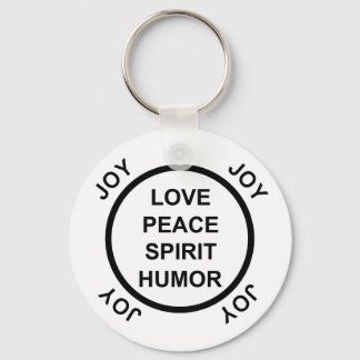 Llavero Amor, Paz, Espíritu, Humor, Alegría - Keychain