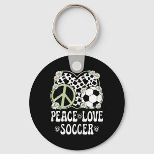 Llavero Amor Paz Fútbol Amante Vaca Imprimir Mujeres Chica