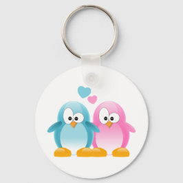 Llavero Amor pingüino