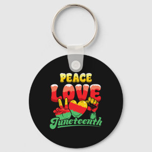 Llavero Amor por la paz Junetdecio Afro-Negro afroamerican