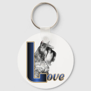 Llavero Amor por Schnauzer Miniatura
