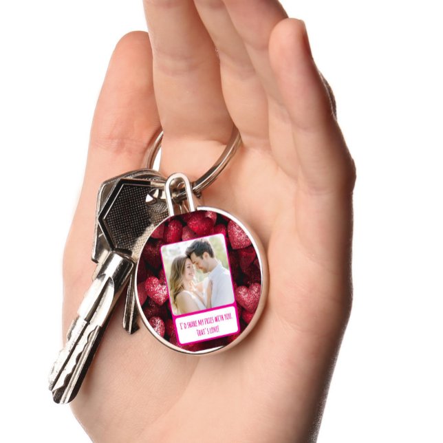 Llavero Amor Purpurinoso Comparte Mis Fries (Subido por el creador)