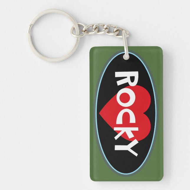 Llavero Amor ROCKY (Frente)