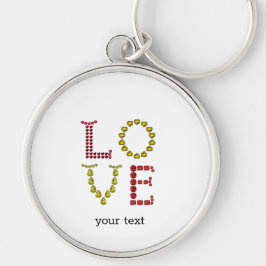 Llavero Amor, rojo y amarillo