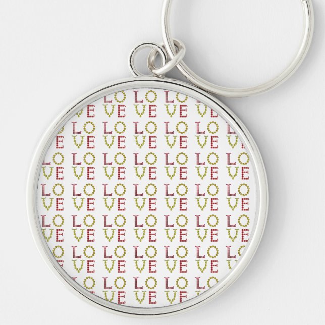 Llavero Amor, rojo y amarillo (Frente)