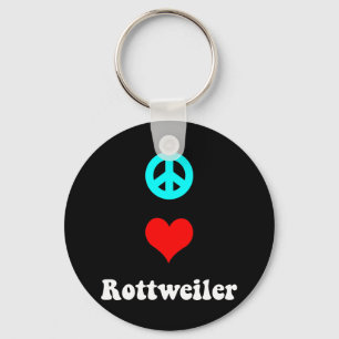 Llavero Amor Rottweiler de la paz
