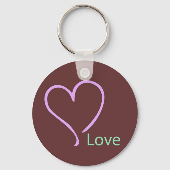 Llavero Amor simple y corazón (Anverso)