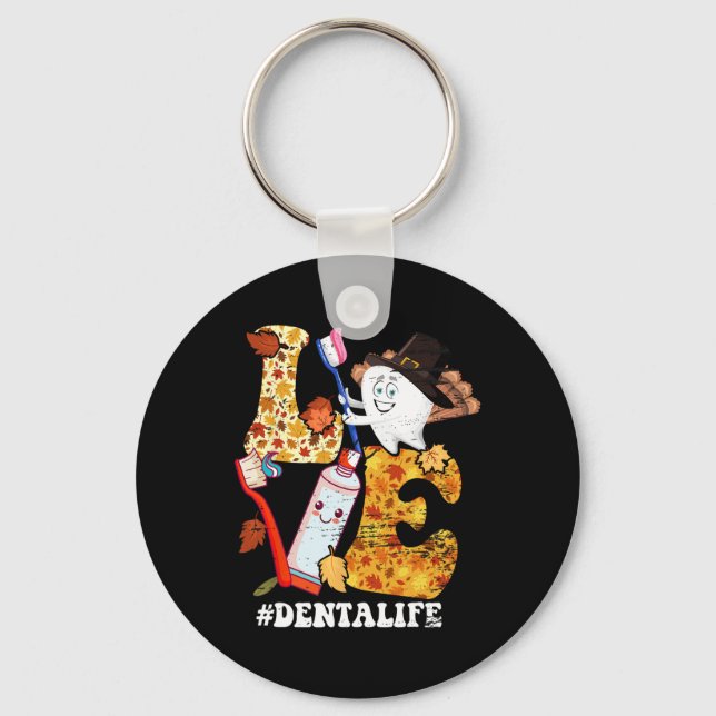 Llavero AMOR Vida Dental Turquía Diente Otoño Otoño Caída  (Anverso)