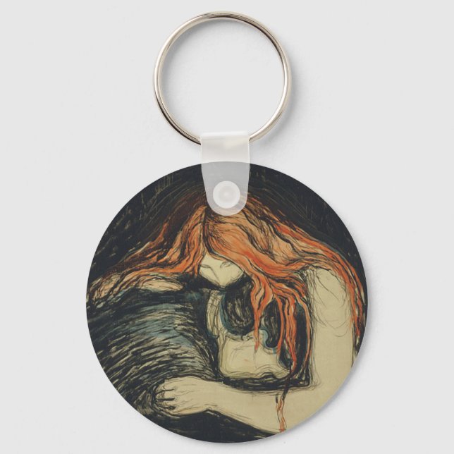 Llavero Amor y dolor (El vampiro) (de Edvard Munch) (Anverso)