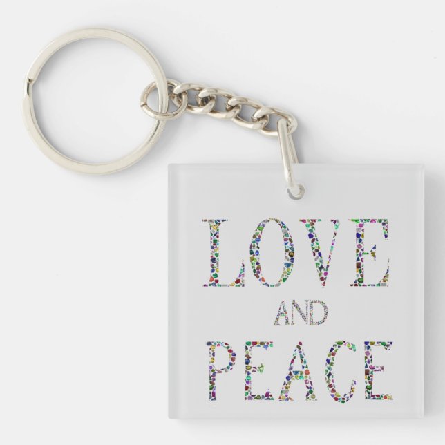 Llavero Amor y paz (Frente)