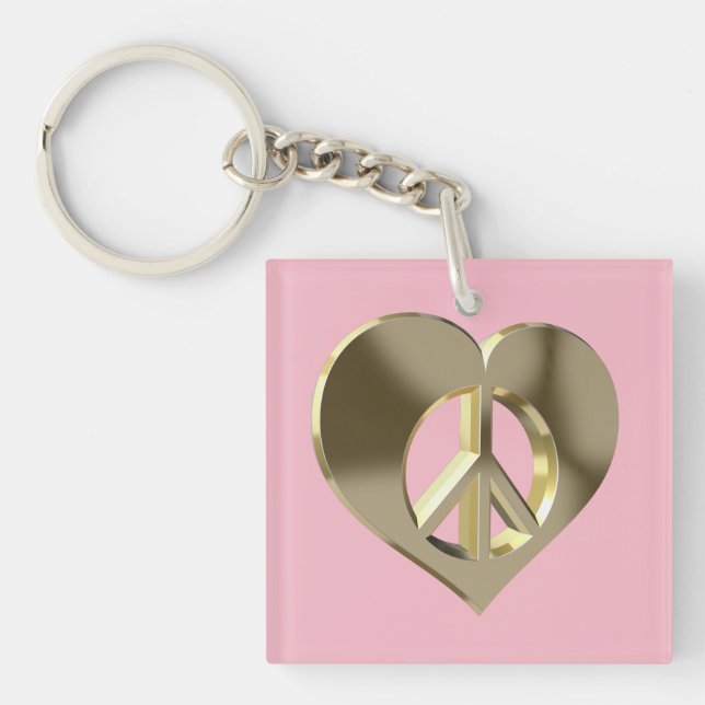 Llavero Amor y paz (Frente)