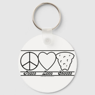 Llavero Amor y queso de la paz