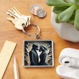 Llavero AMOR Y RESISTENCIA Origami Premium Keychain Metali
