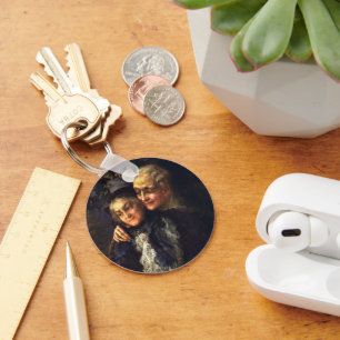 Llavero Amor y Romance Antiguo, Arte Romántico Victoriano