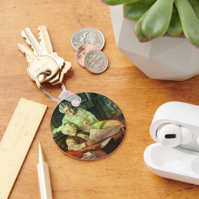 Llavero Amor y romance vintage; Abuelos románticos (Escritorio )