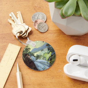 Llavero Amor y Romance Vintage, Vista Tropical Romántica