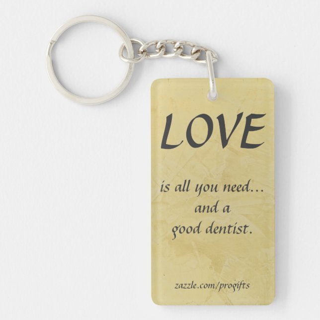 Llavero Amor Y Un Buen Dentista (Frente)