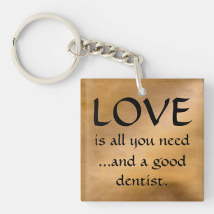 Llavero Amor Y Una Buena Cadena Dentista