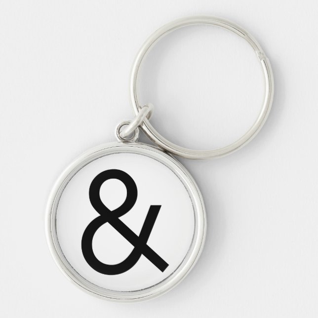 Llavero Ampersand - Negro (Frente)