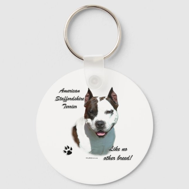 Llavero AmStaff Like No Other Breds Keychain (Anverso)
