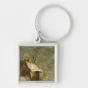 Llavero Amsterdam, escena del invierno, siglo XVII