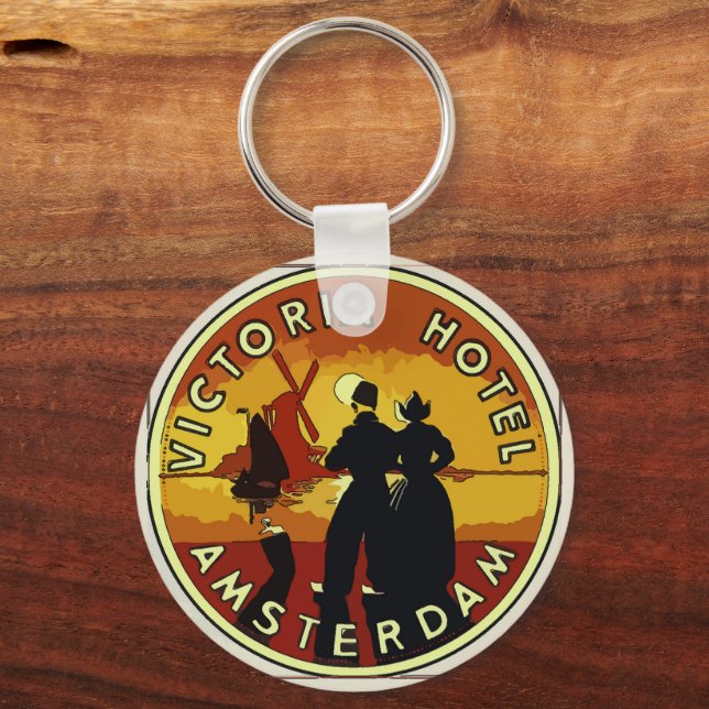 Llavero Amsterdam Vintage Keychain (Anverso)