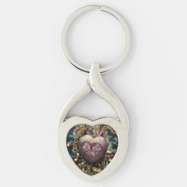 Llavero Amulet Crystal Heart (Anverso)