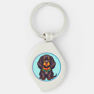 Llavero Amuleto de cachorro de dibujos animados regalo par