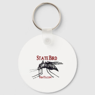 Llavero Añada su pájaro del Nombre-State del estado