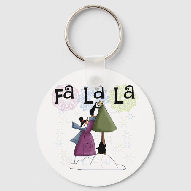 Llavero Añadiendo camisetas y regalos para el feriado de l (Anverso)