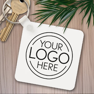 Llavero Añadir el logotipo corporativo moderno Minimalista