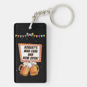 Llavero Añadir nombre cambiar texto Hombre barra de cueva 