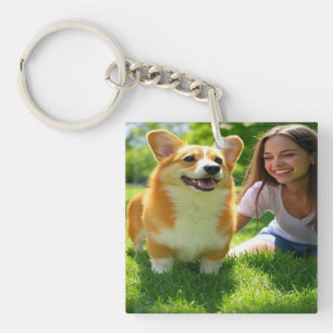 Llavero Añadir Personalizar Mascota de foto personalizada