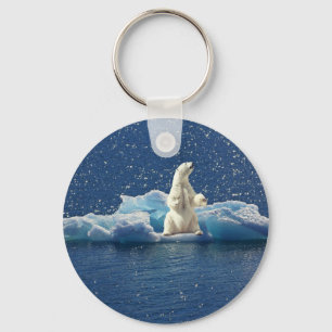 Llavero Añadir SLOGAN para salvar el hielo polar del plane