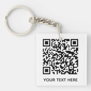 Llavero Añadir su propio código QR Análisis de texto Si