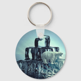 Llavero Añadir su propio eslogan para salvar el planeta de