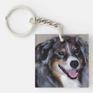 Llavero añadir una foto mascota doble acrílico keychain 20